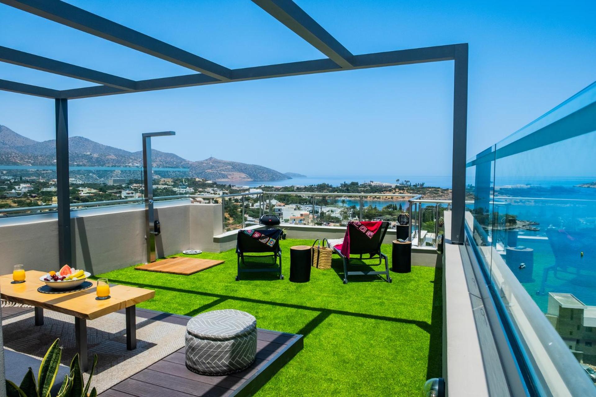 Thea Panoramic Sea View Daire Ayos Nikolaos Dış mekan fotoğraf